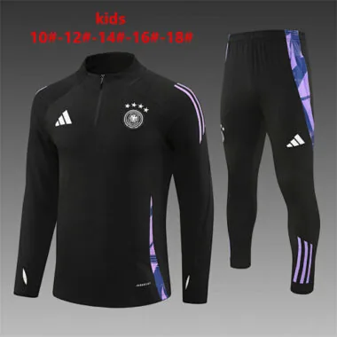 2024 Germany Kids Long Sleeve Training Suit Football Shirts(5)