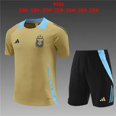 2024 Argentina Kids Training Soccer Jerseys Football Shirts(1)