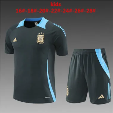 2024 Argentina Kids Training Soccer Jerseys Football Shirts(2)