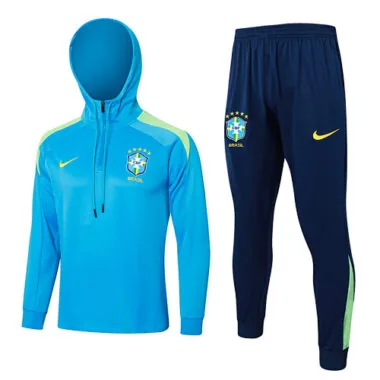 2024 Brazil Hoodie Long Sleeve Training Suit Football Shirts