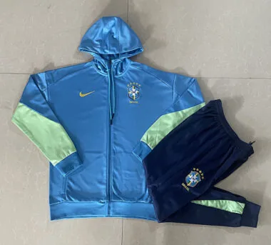 2024 Brazil Hoodie Long Sleeve Training Suit Football Shirts(1)