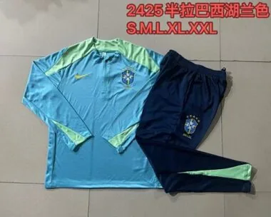 2024 Brazil Long Sleeve Training Suit Football Shirts(1)
