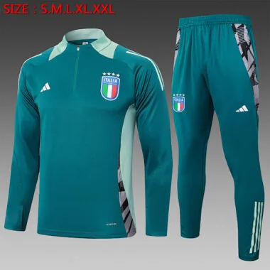 2024 Italy Long Sleeve Training Suit Football Shirts(7)