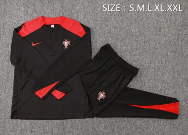 2024 Portugal Long Sleeve Training Suit Football Shirts(6)