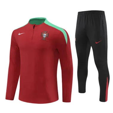 2024 Portugal Player Version Long Sleeve Training Suit Football Shirts(1)