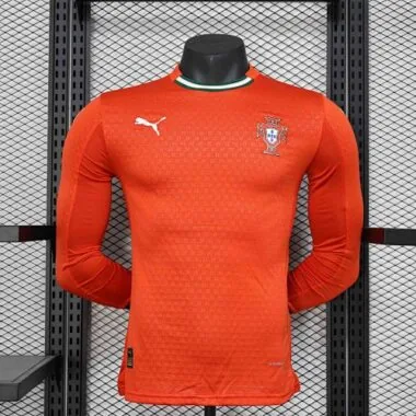 2025 Portugal Home Red Long sleeves Player Version Football AAAAJersey