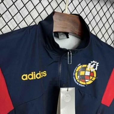 2024 Spain Long Sleeve Windbreaker Jacket Kit Football