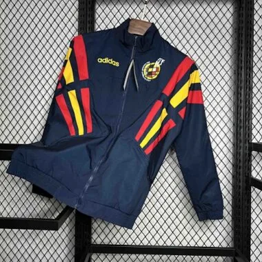 2024 Spain Long Sleeve Windbreaker Jacket Kit Football