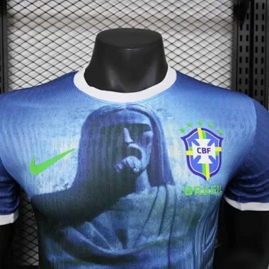 2024 Brazil Blue Jesus Special Edition Kit Player Version Football