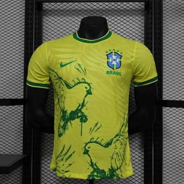 2024 Brazil Yellow Special Edition Kit Player Version Football AAAAJersey