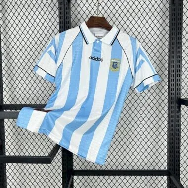 1996 Argentina Home Retro Football AAAAJersey