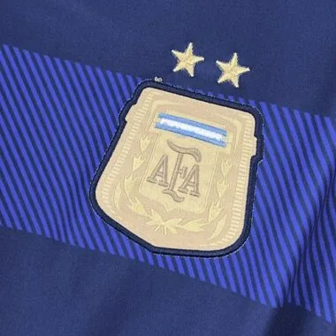 2014 Argentina Long Sleeves Away Retro Football