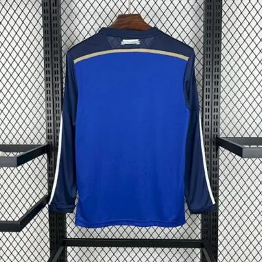 2014 Argentina Long Sleeves Away Retro Football