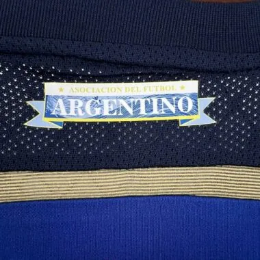 2014 Argentina Long Sleeves Away Retro Football