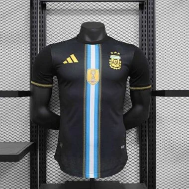 2024 Argentina Black Special Edition Player Version Football AAAAJersey