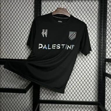 2024 Palestina Black Edizione Speciale Divisa da calcio Abbigliamento sportivo