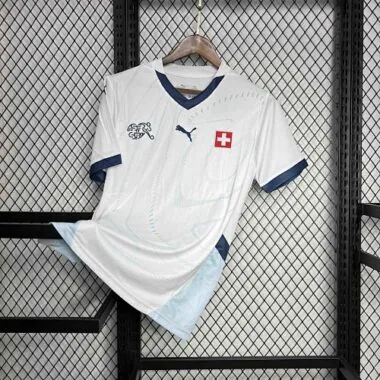 2024 Svizzera - Divisa da trasferta - Maglia UEFA Euro - Calcio