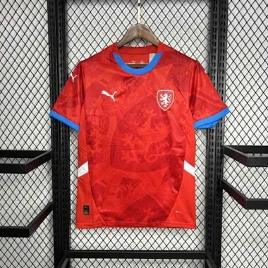2024 Czech Home Kit UEFA Euro Shirt Football AAAAJersey Supplier