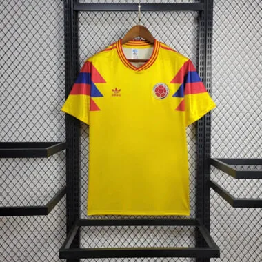 1990 Colombia Home Retro Kit Football AAAAJersey Supplier