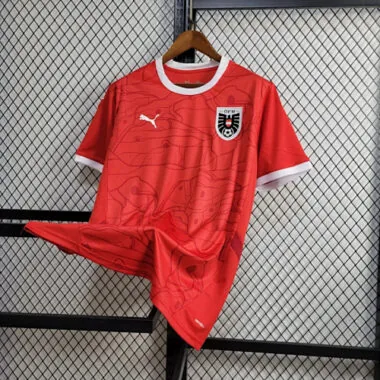 2024 Austria Home Kit UEFA Euro Shirt Football