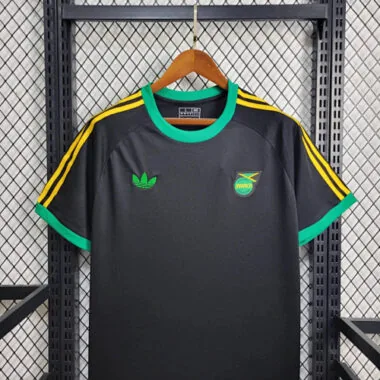 2024 Jamaica Training Kit Black Shirt Best Jerseys