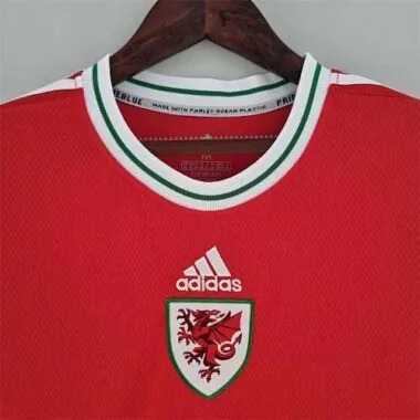 2022 País de Gales feminino vermelho