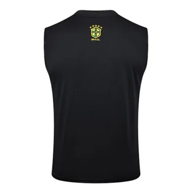 2024 Brazil Christ the Redeemer Grey Vest Kit Soccer