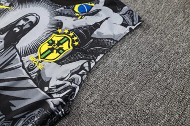 2024 Brazil Christ the Redeemer Grey Vest Kit Soccer