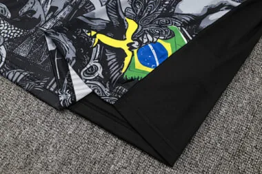 2024 Brazil Christ the Redeemer Grey Vest Kit Soccer