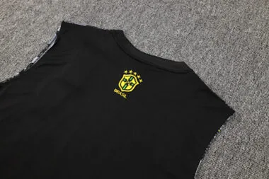 2024 Brazil Christ the Redeemer Grey Vest Kit Soccer