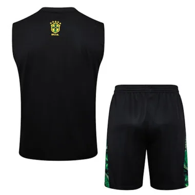 2024 Brazil Christ the Redeemer Green Vest Kit Soccer