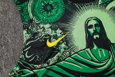 2024 Brazil Christ the Redeemer Green Vest Kit Soccer