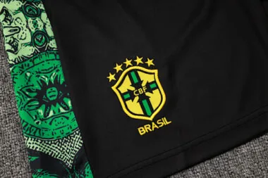 2024 Brazil Christ the Redeemer Green Vest Kit Soccer