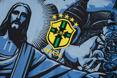 2024 Brazil Christ the Redeemer Blue Special Edition Kit Soccer