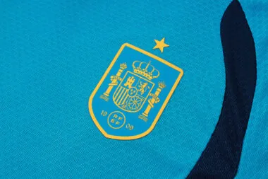 2026 Spain Blue Training Kids Kit Soccer T-Shirt