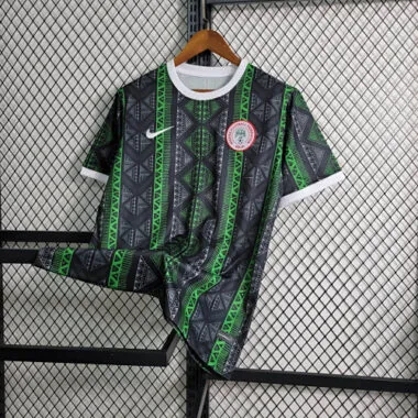 2023 Nigeria Training Green&Black S-XXL Cheap Soccer Jerseys
