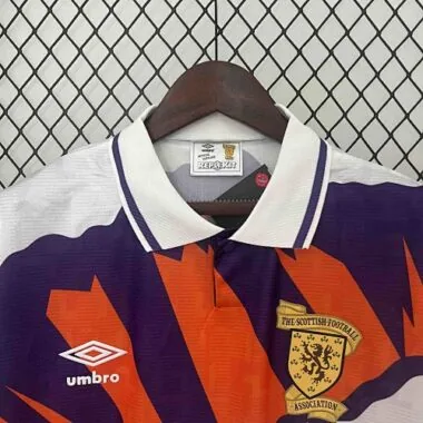 91-93 Scotland Away Retro Kit Soccer Uniform