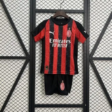 25-26 AC Milan Home Kids Kit Soccer AAAAJersey Yupoo