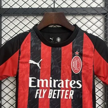 25-26 AC Milan Home Kids Kit Soccer