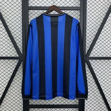 09-10 Inter Milan Home Retro Champions Final Long Sleeve Kit Vintage Shirt AAAAJersey Wholesale
