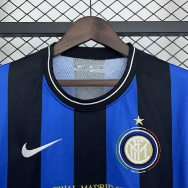 09-10 Inter Milan Home Retro Champions Final Long Sleeve Kit Vintage Shirt AAAAJersey Wholesale