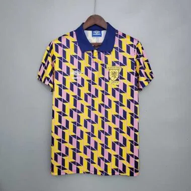 88-89 Scotland third away soccer jersey