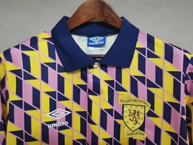 88-89 Scotland third away soccer jersey