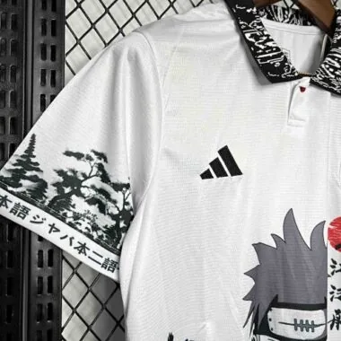 2024 Japan Naruto Akatsuki Anime White Special Edition Soccer Uniform