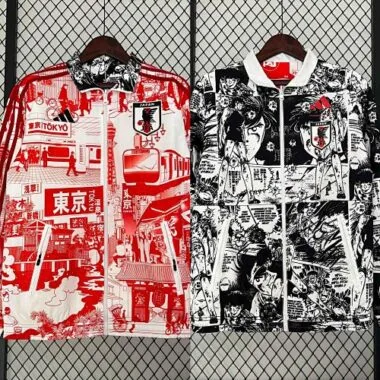 2024 Japan Reversible Windbreaker Gray&Red Special Edition Style Double-Sides Jacket For Sale