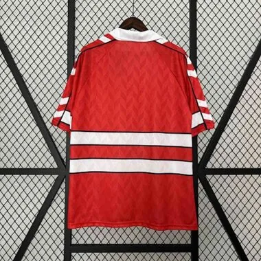 1988 Denmark Home Retro Kit Football Uniform