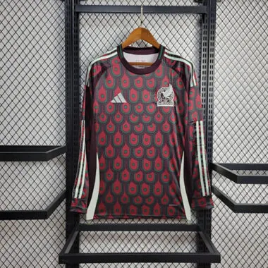 2024 Mexico Home Kit Long Sleeve Shirt Football AAAAJersey Supplier