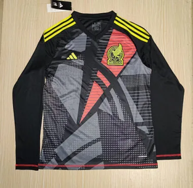 2024 Mexico Goalkeeper Black Kit Long Sleeve Shirt Football AAAAJersey Yupoo
