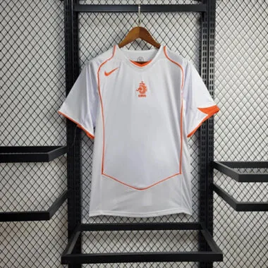 2004 Netherlands Away Retro Kit Vantage Shirt Soccer Jerseys