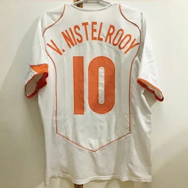 2004 Netherlands Away Retro Kit Vantage Shirt Soccer Jerseys
